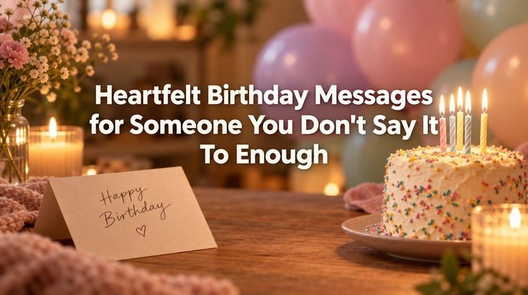 Heartfelt Birthday Messages for Someone You Don't Say It To Enough