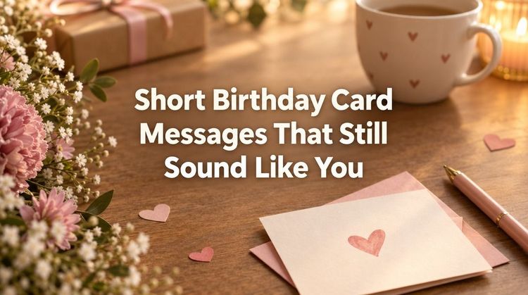 Short Birthday Card Messages That Still Sound Like You